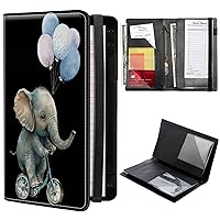 Vista 8 de Libros de calaveras para camarera, de piel sintética, con cierre de vendaje elástico, organizador con bolsillo con cremallera, 11 bolsillos