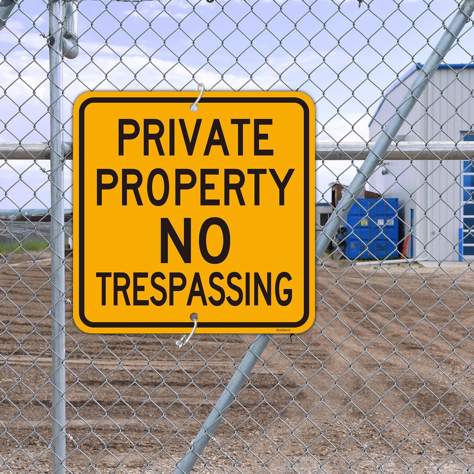 „Private Property“-Schild – Reflektierend, Aluminium, 30,5 X 45,7 Cm, Wetterbeständig