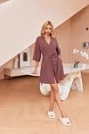Ekouaer Robes pour femmes en tricot de gaufre Soft Léger Peignoir Longueur du genou Vêtements de salon S-XXL