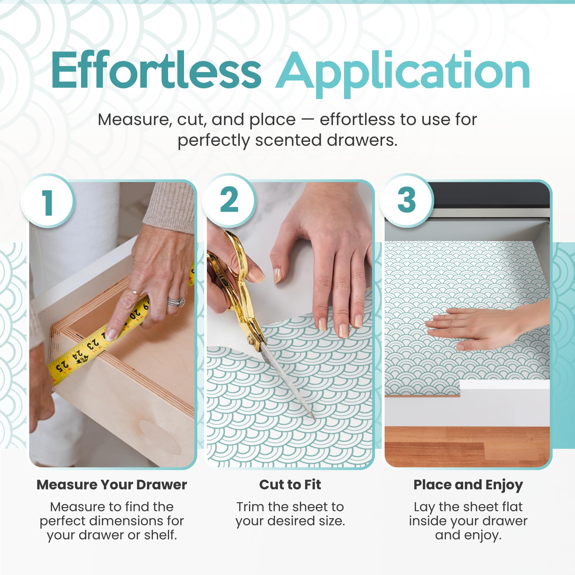 Amazon.com: Fresh Linen Scented Drawer Liners for Dresser Drawers (10 Large  Sheets, 19.7" x 14.4") - Non Adhesive Drawer Paper Liner for Bedroom Dresser  & Closet Shelves by Linda's Essentials : Home