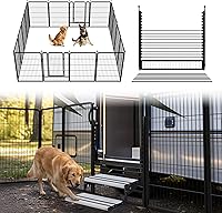 Vista 78 de FXW Rollick - Corralito para perros para patio, campamento con casa rodante, patentado, 24 pulgadas, 2 paneles