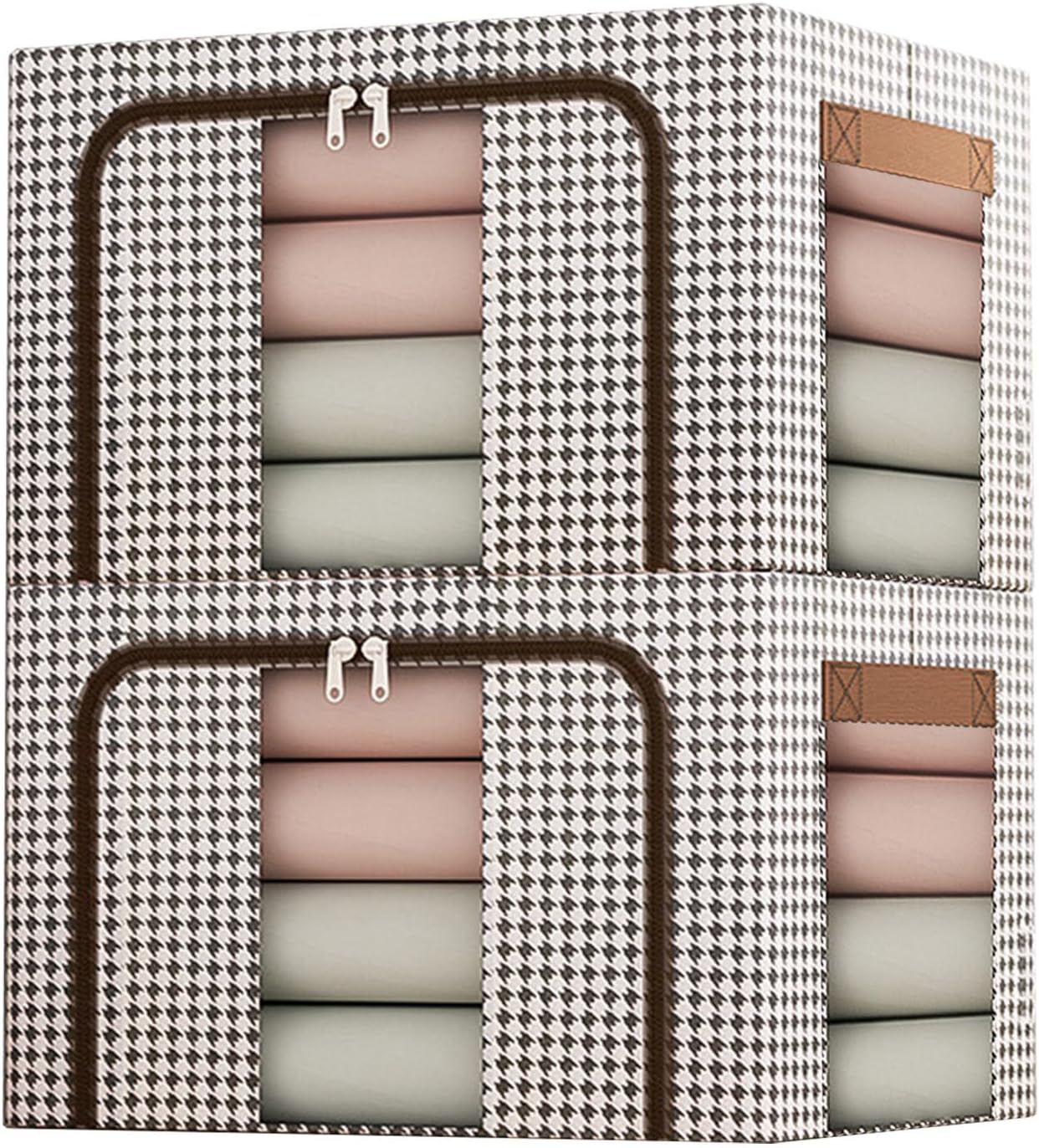 SePkus 2 Openings Clothes Storage Bins, Under Bed Storage Containers, Closet Organizers and Storage Bins for Use Under The Bed, End of Bed, Bed Accessories, Comforter