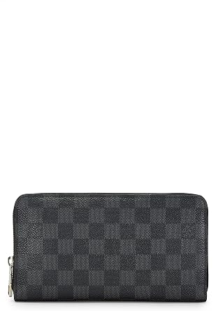 منظم Damier Graphite Zippy المحبوب مسبقًا ، أسود