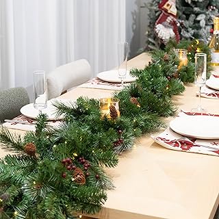 9 Feet Christmas Garland - Christmas Decorations - Carolina Pine Garland...