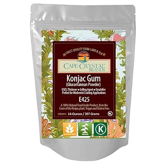 Cape Crystal Premium Konjac Gum Glucomannan Powder 14 Oz.