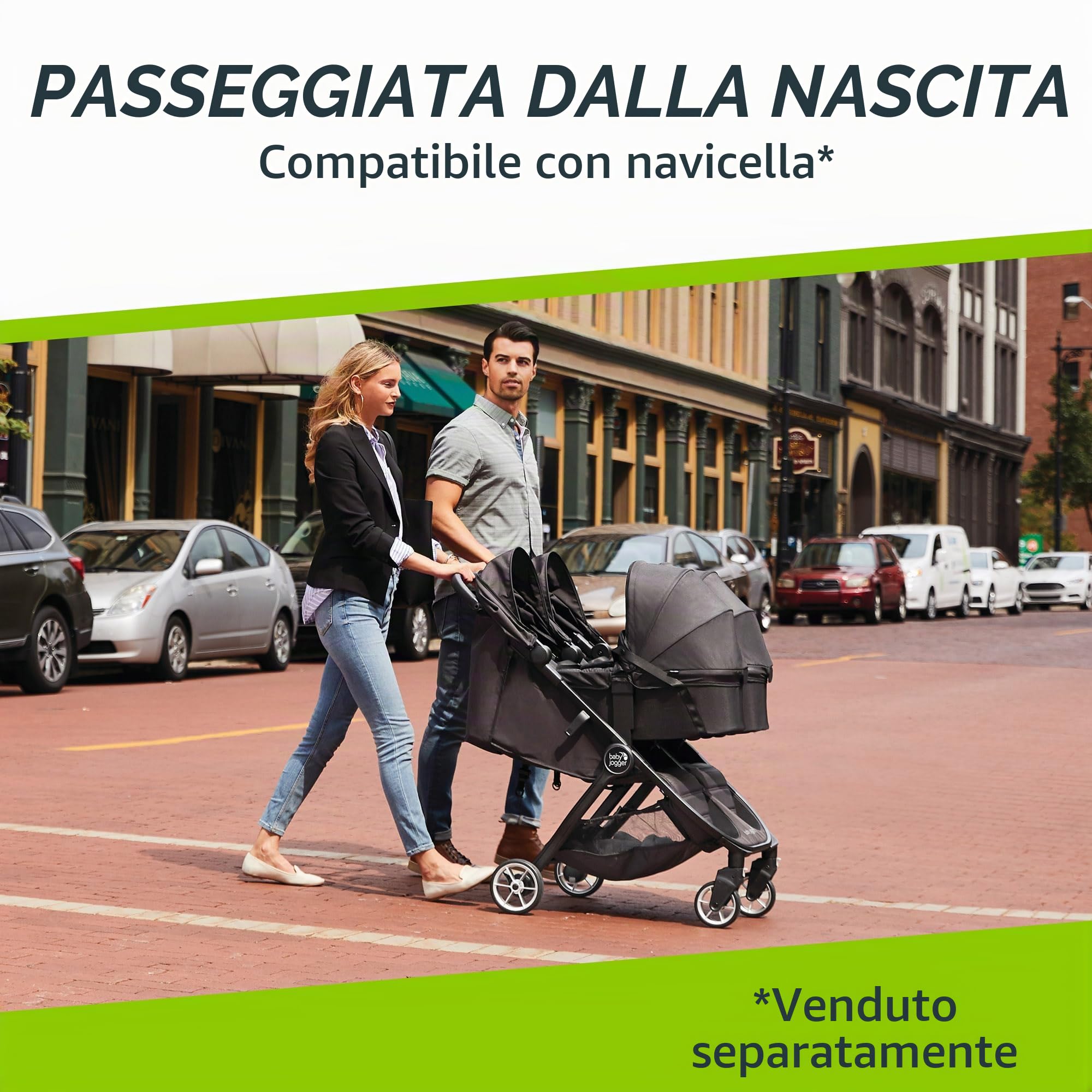 Baby Jogger Passeggino City Tour2 Double - Pitch Black