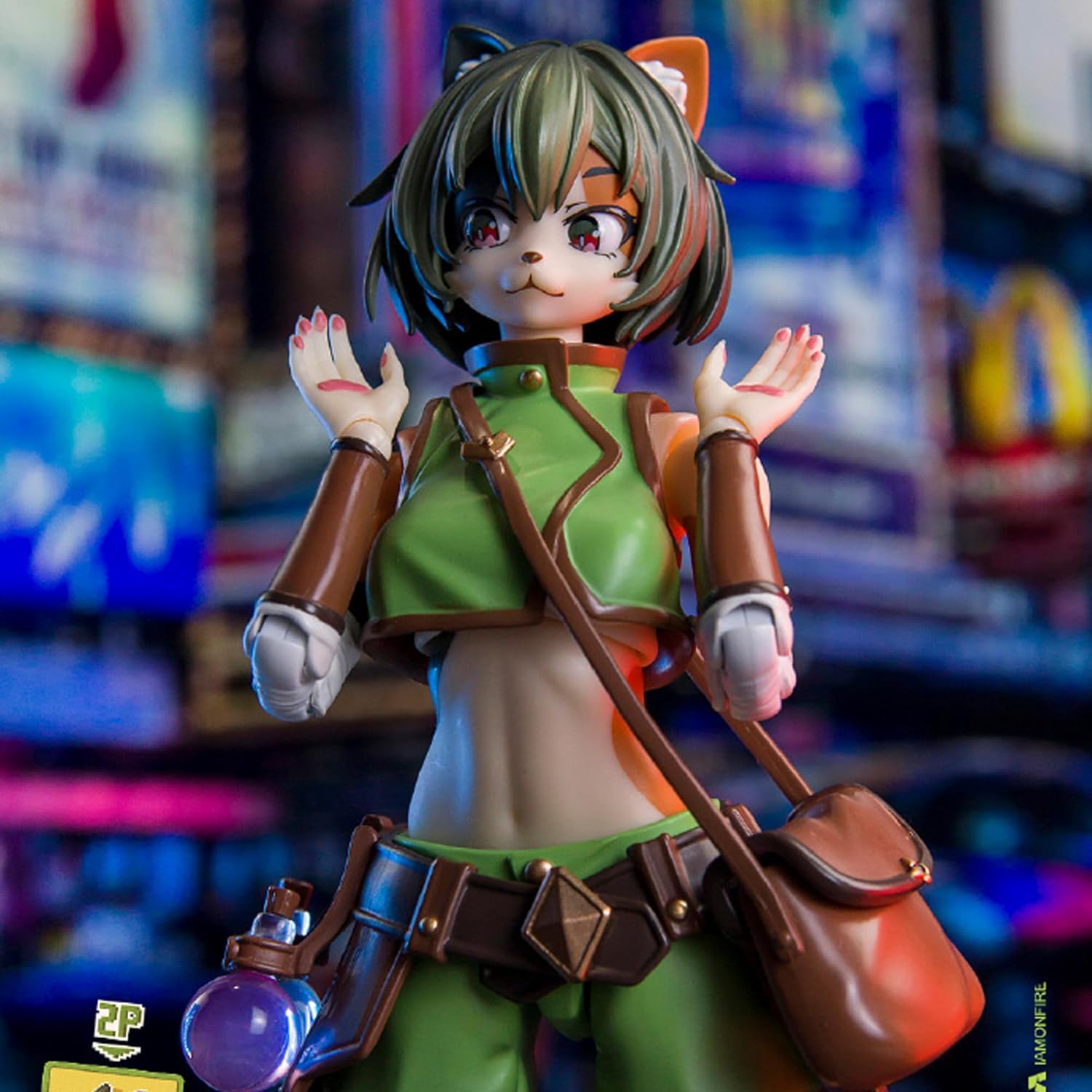 ARDENTIS & LADOTOYS 1/12 Action Figure The Adventurer's World ERA-002 Tonia Tigris Herbalist Ver. 1PCS/6'' Furry Cute Anime Girl Action Figure Collectible Toy Unique Figure Gift for Festival Age 15+
