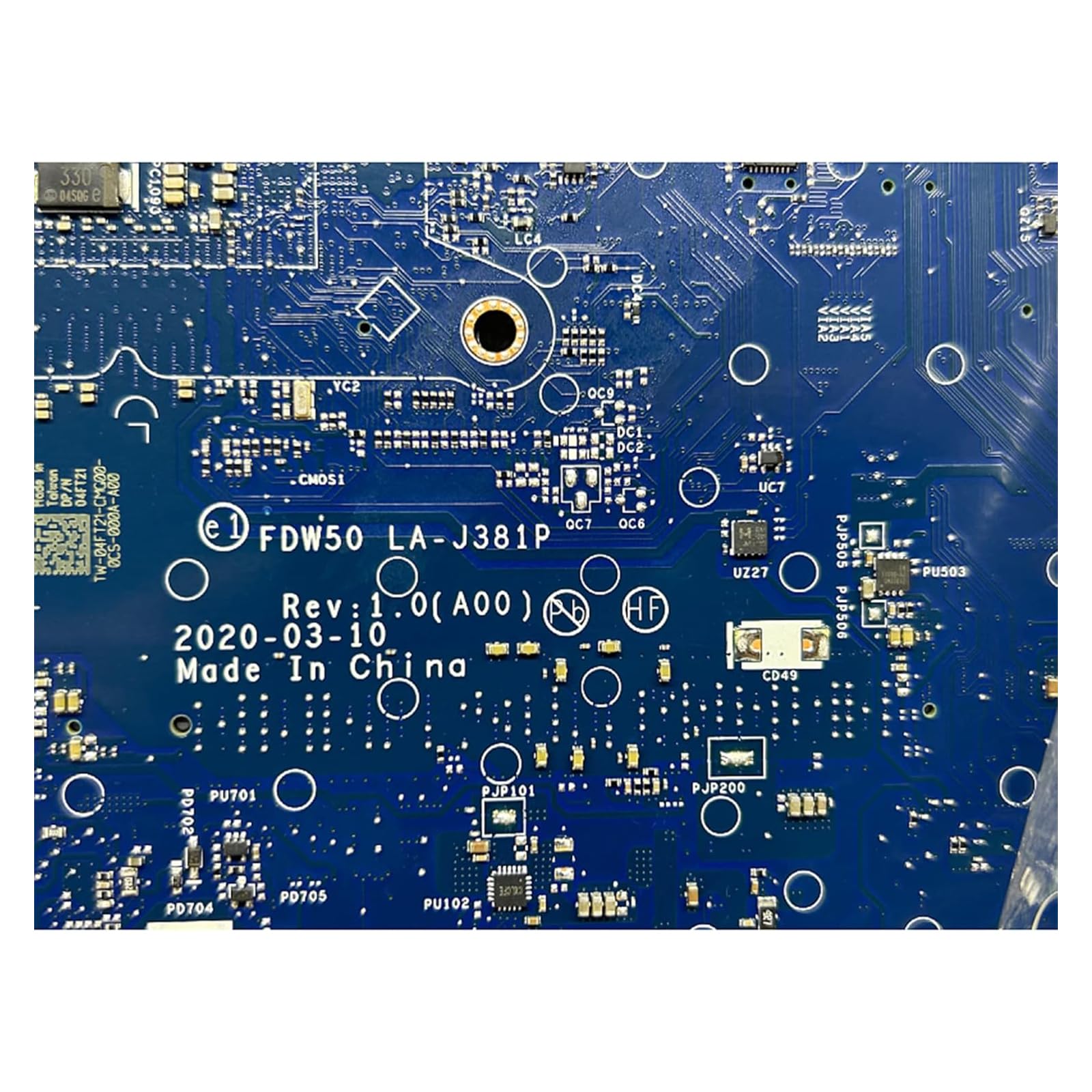 Scheda Madre Dell Latitude 5410 – I5-10310U, 30CV1, LA-J371P, Testata Funzionante