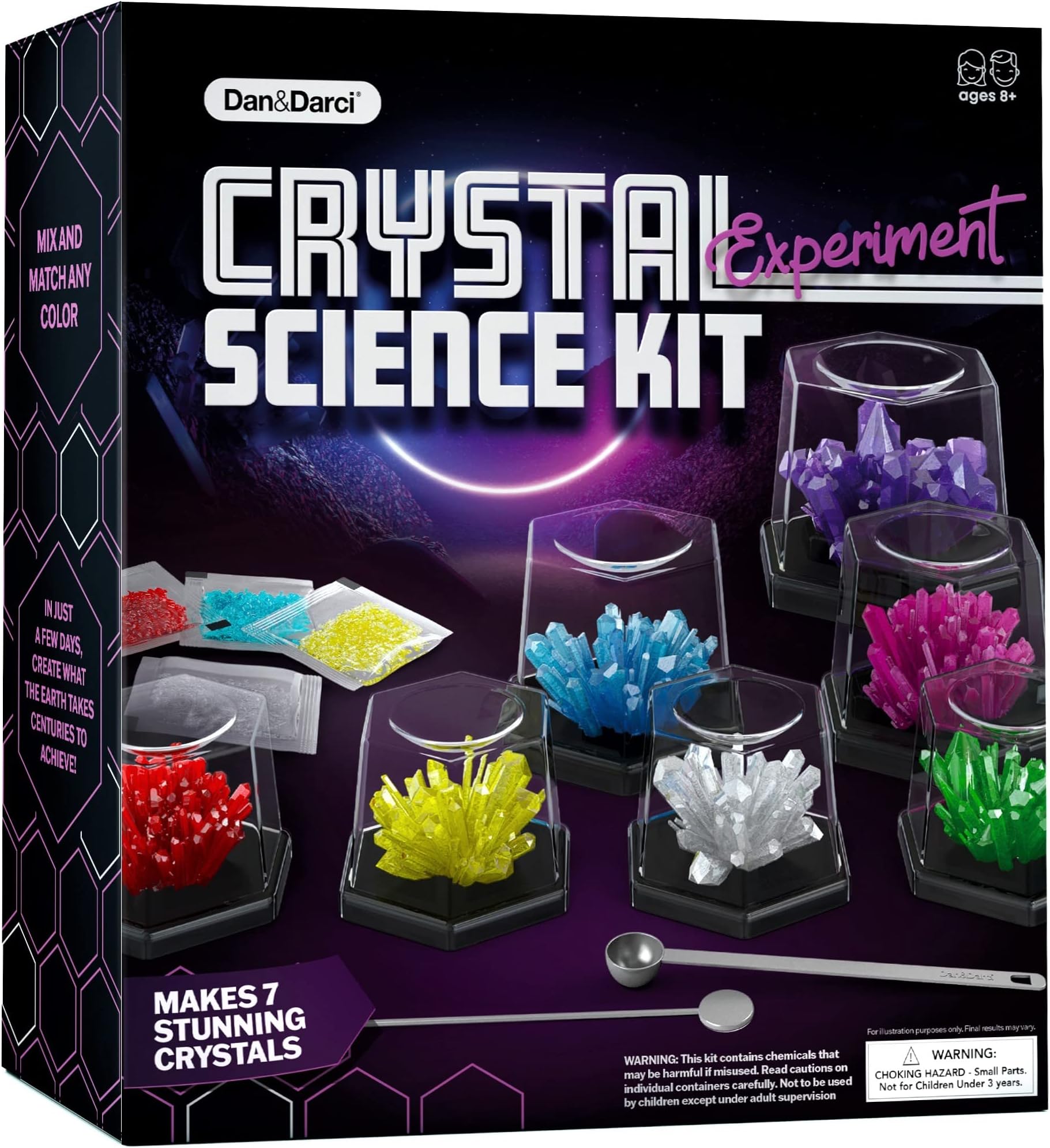 Crystal Growing Kit for Kids - Science Experiments Gifts for Boys & Girls Ages 8-14 Year Old - Toys Teen Age Boy/Girl Arts & Crafts Kits - Cool Projects Ideas 8 9 10 11 12 Yr Olds