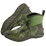 UVSAI Men's Waterproof 5.3-inch Ankle High Garden Shoes Rain Boots Slip-On Footwear for Gardening Farming Lawn Care Yard Work