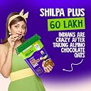 ALPINO 27% High Protein Oats Dark Chocolate 2 kg – Rolled Oats, Protein Blend, Jaggery Powder, Cocoa Powder, Nuts & Seeds – 27g Protein, Source of Dietary Fibre & Healthy Fats, No Refined Sugar & Salt gallery image