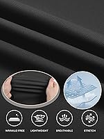 Vista 6 de Comdecevis Pantalones de golf elásticos de ajuste clásico para hombre, 30 pulgadas, 32 pulgadas, 34 pulgadas, entrepierna de secado rápido, ligeros