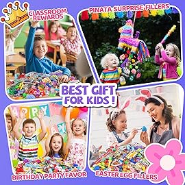 Amy&Benton 350pcs Party Favors for Kids 3-5 4-8 8-12, Goodie Bags Stuffers, Pinata Stuffers Fillers, Treasure Box Toys for Classroom Prizes, Carnival Prizes Birthday Easter Bulk Holiday Supplies
