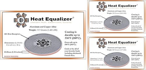Miniatura 3 de Juego de los 3 tamaños  El difusor de calor Heat Equalizer para estufa de gas y estufa eléctrica  Aluminio y aleación de cobre, placa caliente y