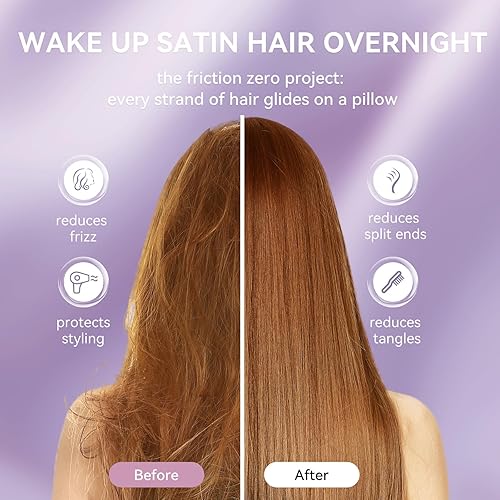 Miniatura 9 de Tyfitb - Juego de 2 fundas de almohada de satén para cabello y piel, fundas de almohada de refrigeración (satén suave, cierre de sobre)