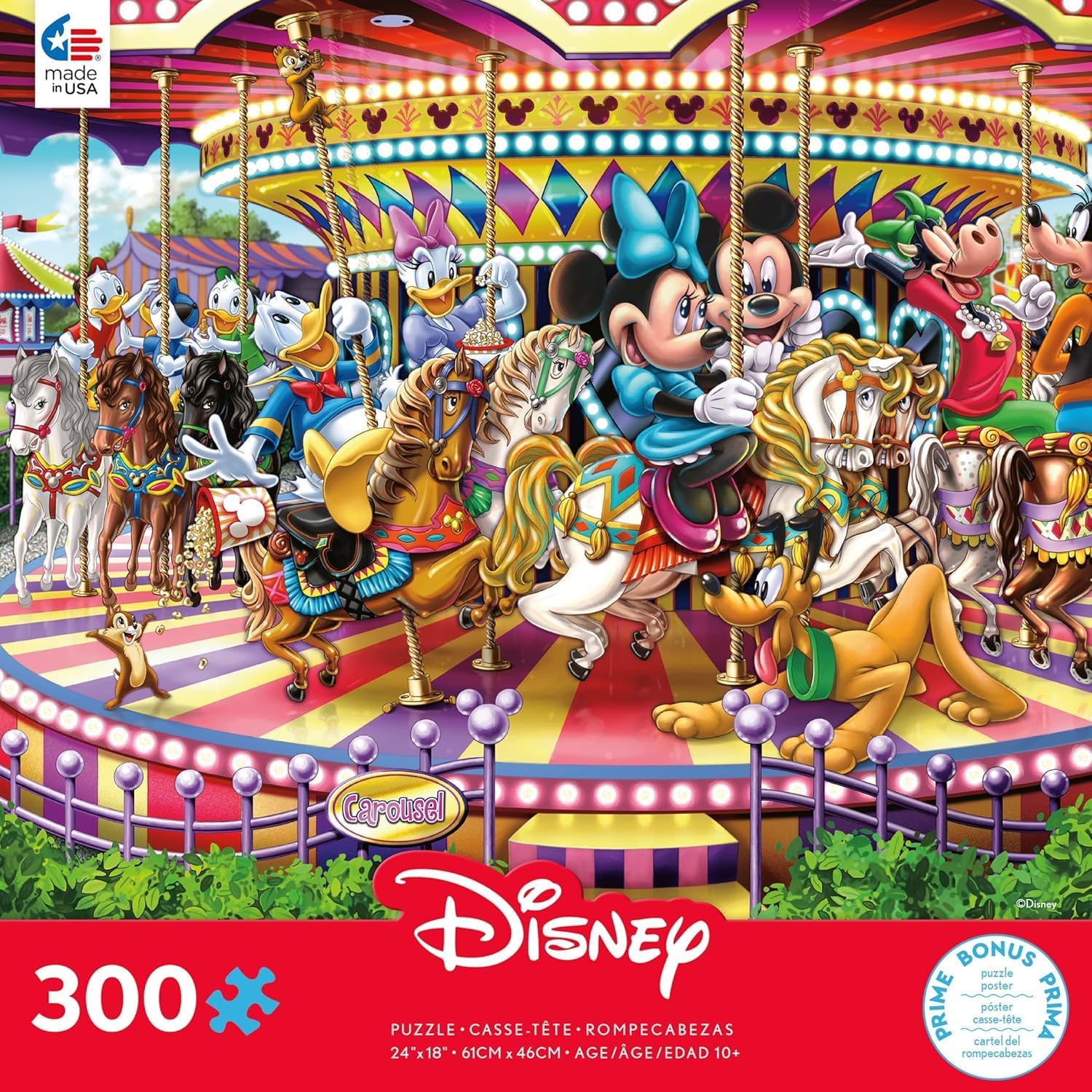 Ceaco - Disney - Carousel - Oversized 300 Piece Jigsaw Puzzle