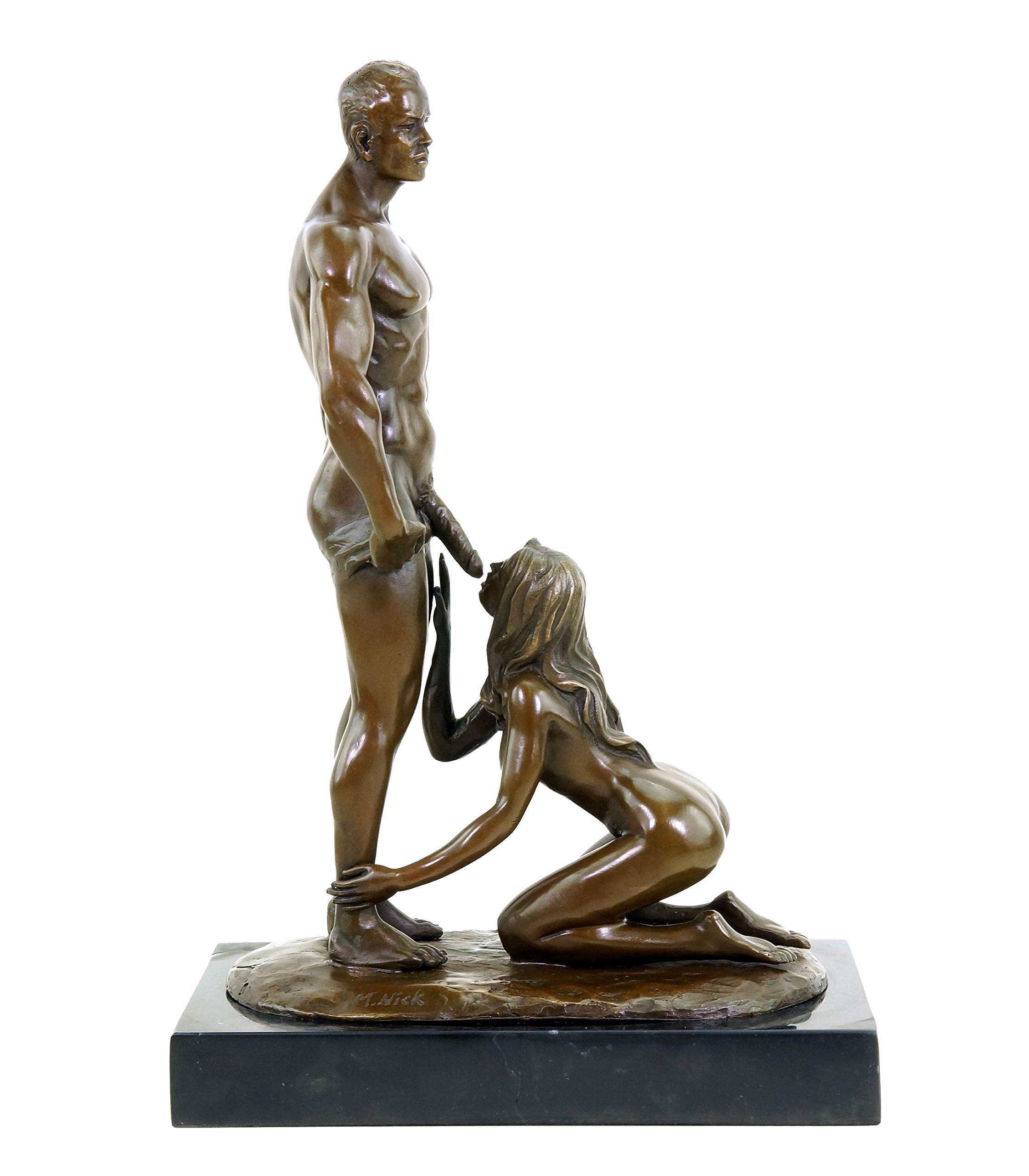 Amazon de Blowjob Sexbronze Erotisches Liebespaar signiert  