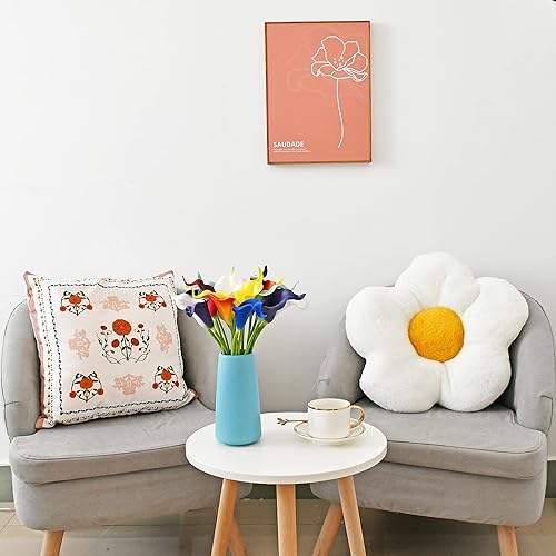 Miniatura 6 de Mandy's - 20 flores artificiales de lirio de cala de seda multicolor de 13.4 pulgadas para el día de Pascua, hogar, cocina y boda