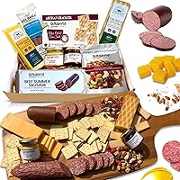 Vista 1 de Cesta de regalo de carne y queso, artículos de comida para charcutería, regalos de comida para hombres, muestra de carne para hombres, fiesta