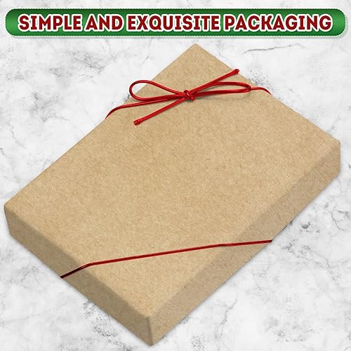 Miniatura 10 de Berlune 120 lazos elásticos para cajas de regalo, lazos elásticos con lazos preatados de 20 pulgadas de cinta elástica, cordón elástico, caja de