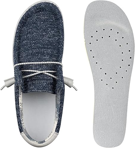 Plantillas clásicas para Hey Dude Wally zapatos de repuesto para hombre, inserciones de calzado cómodas y ligeras