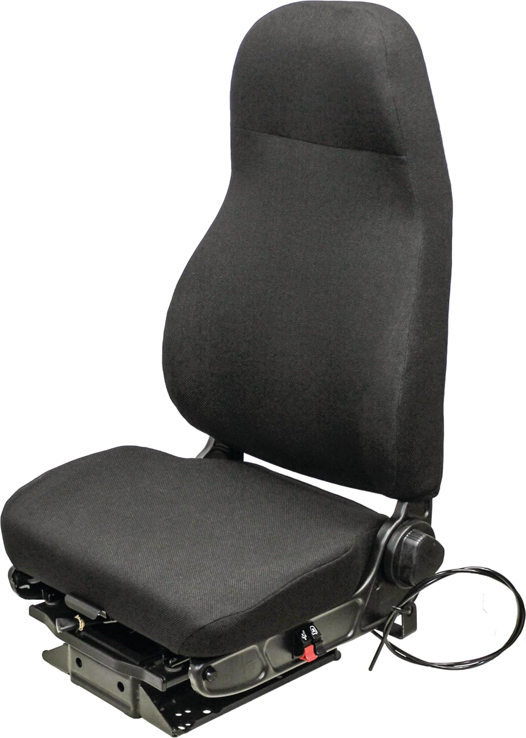 Uni Pro Ensign Lo Black Fabric Suspension Seat W/Brackets for Ford F650 & F750 Trucks