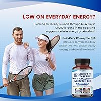 Vista 2 de Coenzima Q-10 Arroz de levadura roja Quercetina Magnesio Malato, Glicinato, Citrato