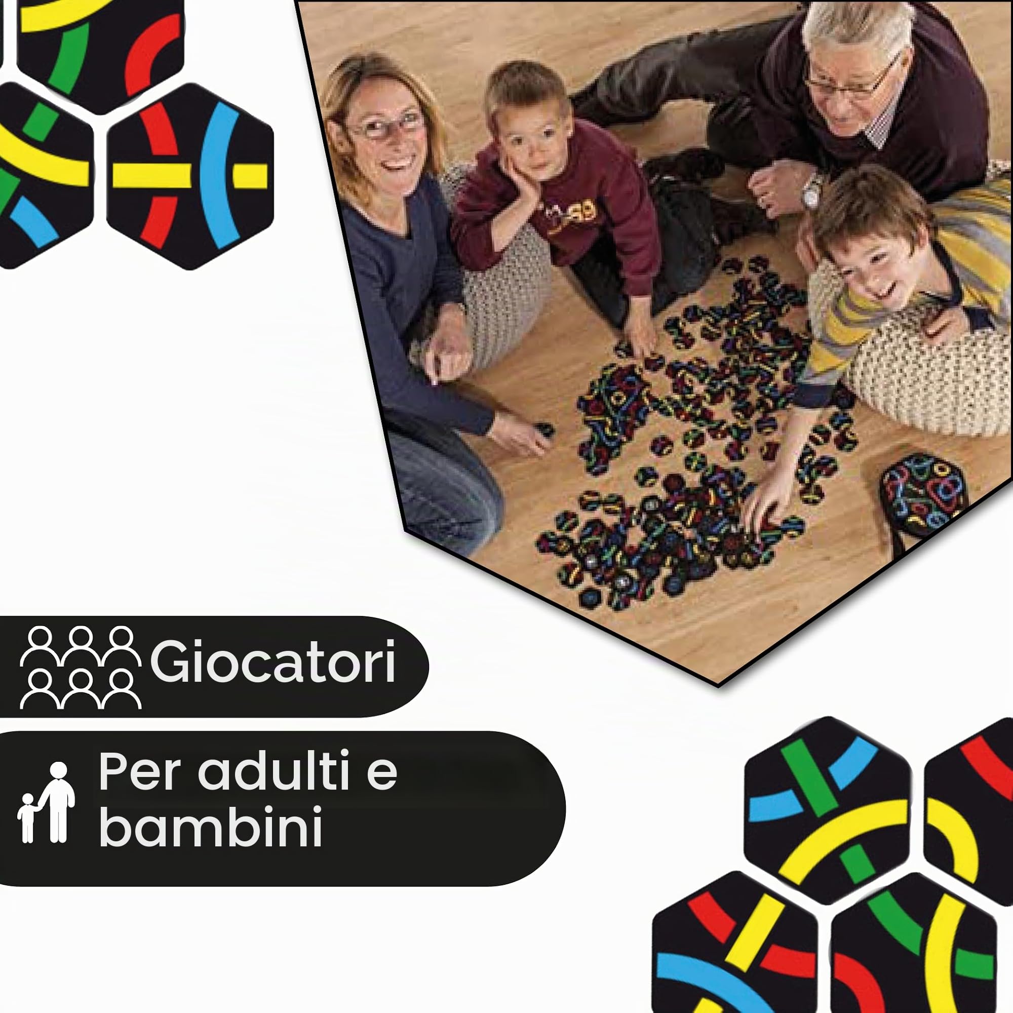 Tantrix Gioco da Tavolo Strategia, Famiglia 1-6 Giocatori 7+