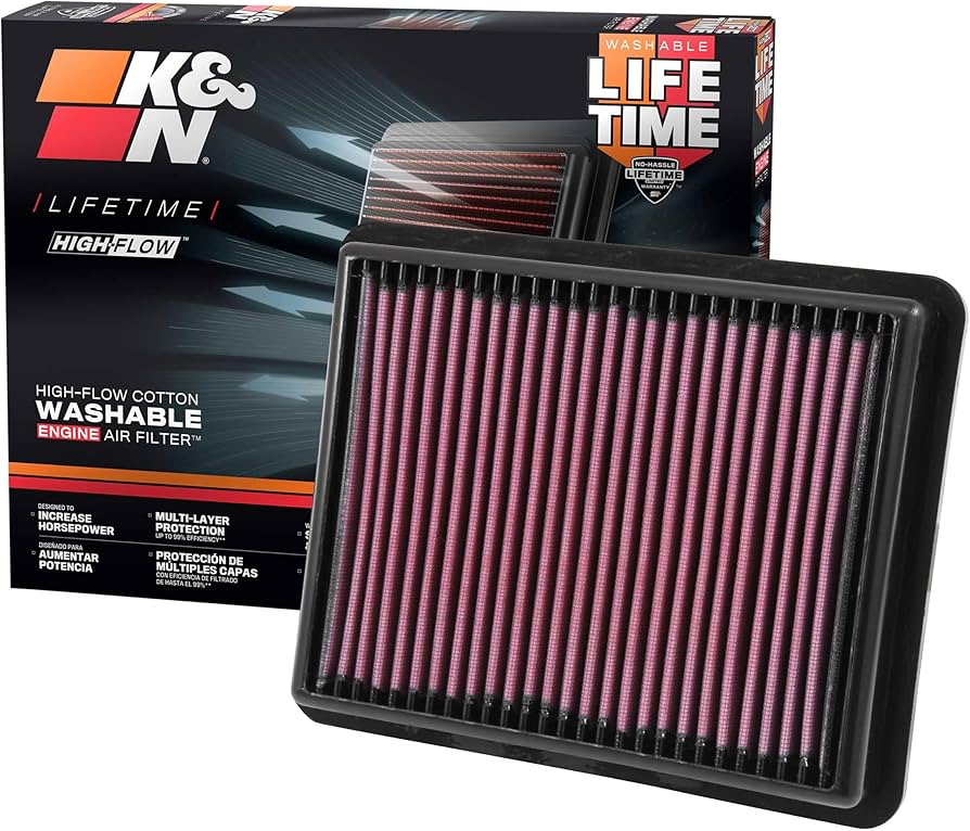 Amazon.com: K&N Engine Air Filter: Reusable, Clean Every 75,000 