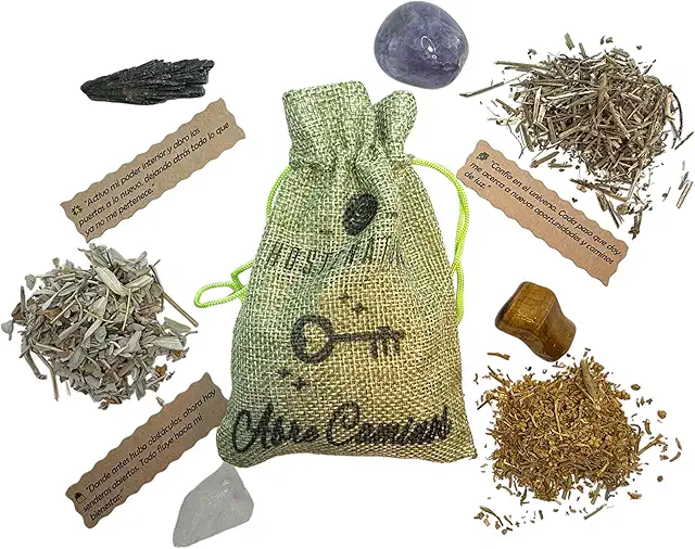 Saquito Mágico Abre Caminos - Amuleto Natural con Incienso para Desbloquear Situaciones