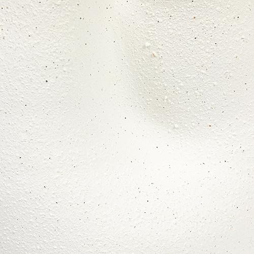 Miniatura 3 de Bloomingville 7.25 Inches Stoneware Ruffled Sand Finish and Reactive Glaze, Holds 4 Inches Pot, White Planter, Beige