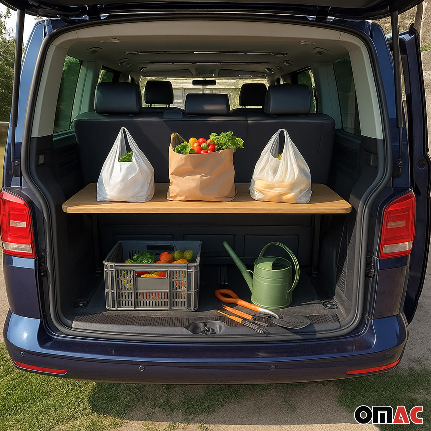 OMAC Multiflexboard Bettverlängerung Ablage Compatible con VW Multivan T5 T6 2003-2024