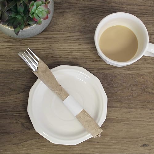 Miniatura 4 de Paquete de 5,000 servilletas blancas de alta calidad, autoadhesivas, de 1.5 x 4.25 pulgadas