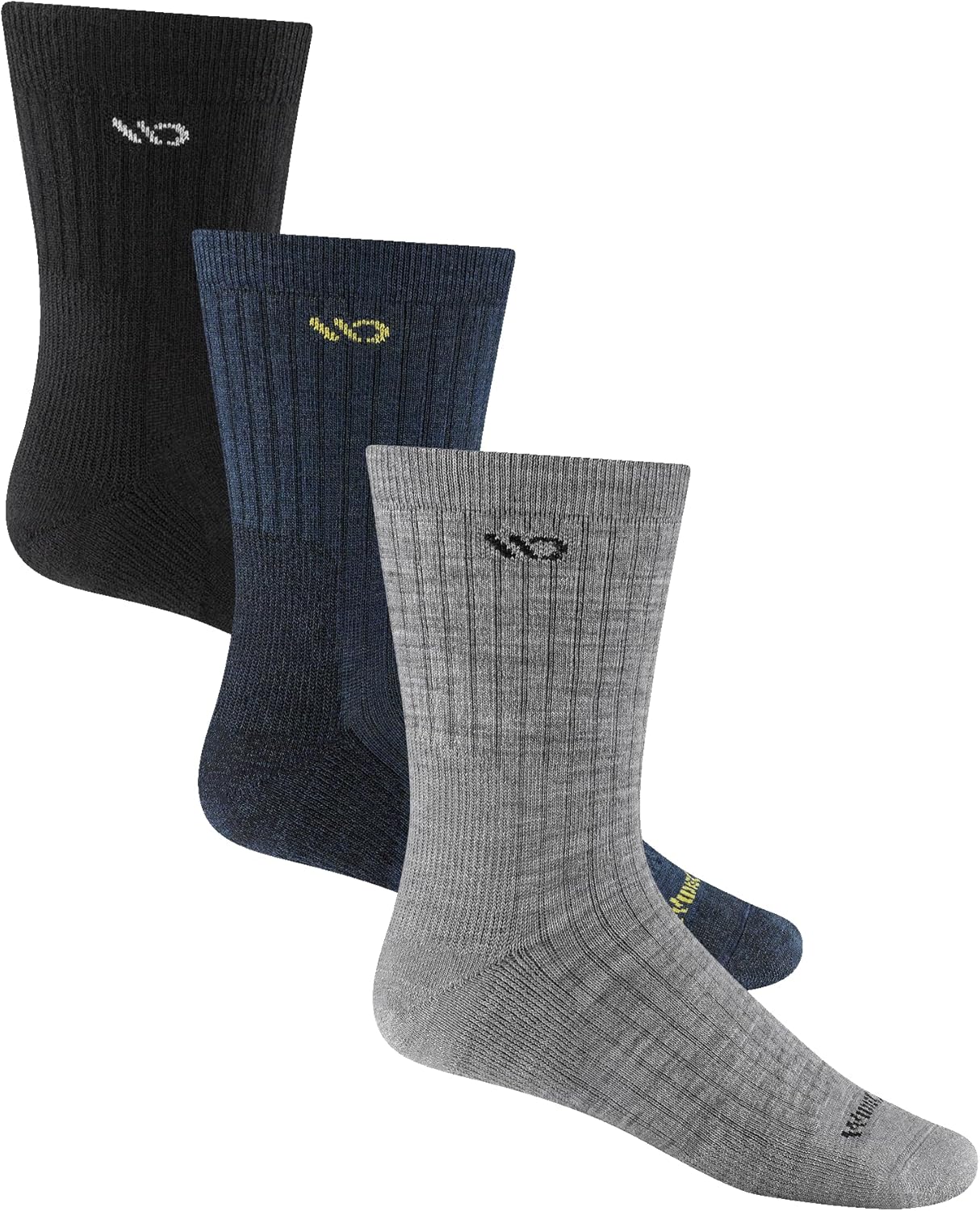 Wide Open Micro Crew Men's Socks, Merino Wool Socks for Men, Everyday Wide Socks, Crew Socks for Wide Feet