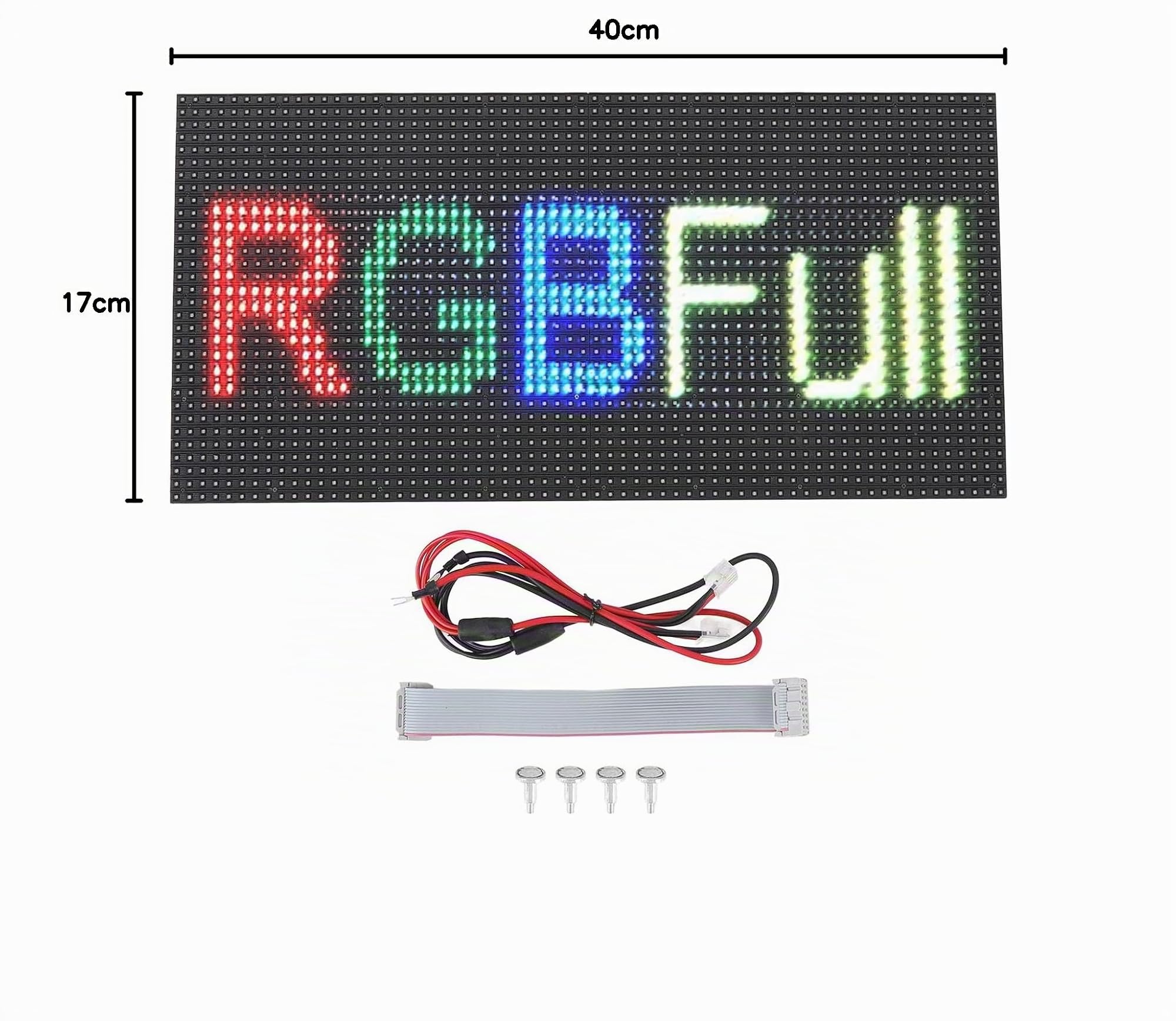 Pantalla LED P10 Señalización Digital a Todo Color 320x160 mm para Cafés Salones y Escaparates con Modos de Visualización Flexibles