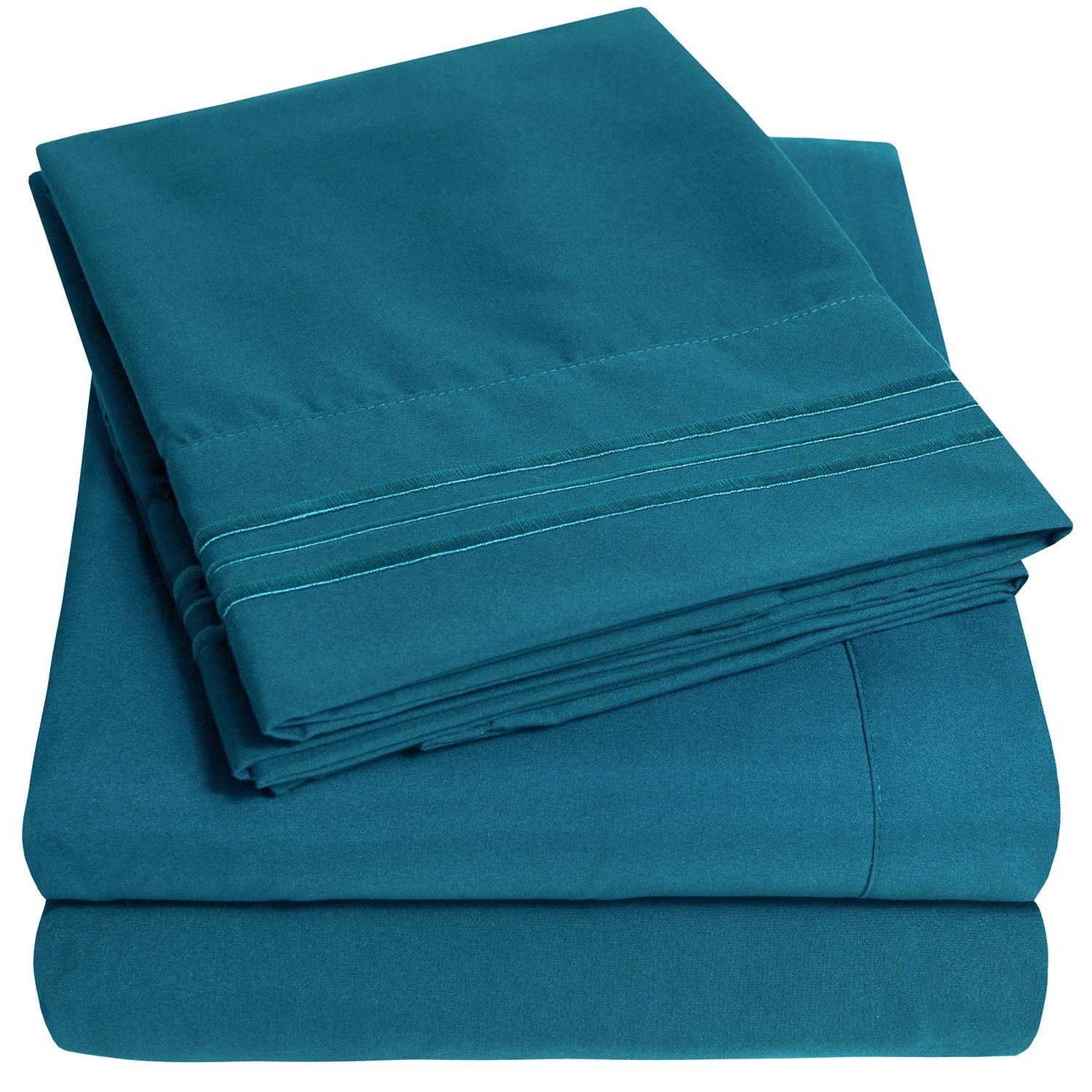 Buy 1500 Supreme Collection Extra Soft California King Sheets Set, Teal