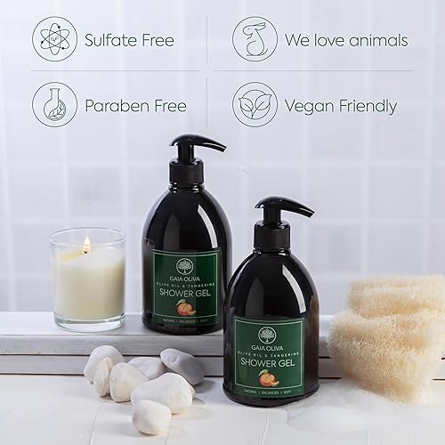 Miniatura 3 de Gel líquido de ducha hidratante con aceite de oliva, gel de baño corporal, botella de 16.9 onzas líquidas (16.90 onzas líquidas (paquete de 1),