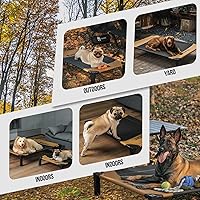 Vista 7 de ONETIGRIS Elevated Dog Cot, Raised Bed for Medium Large Dogs Indoor Outdoor Cooling Elevated Dog Beds with Breathable Teslin Mesh and No-Slip Feet