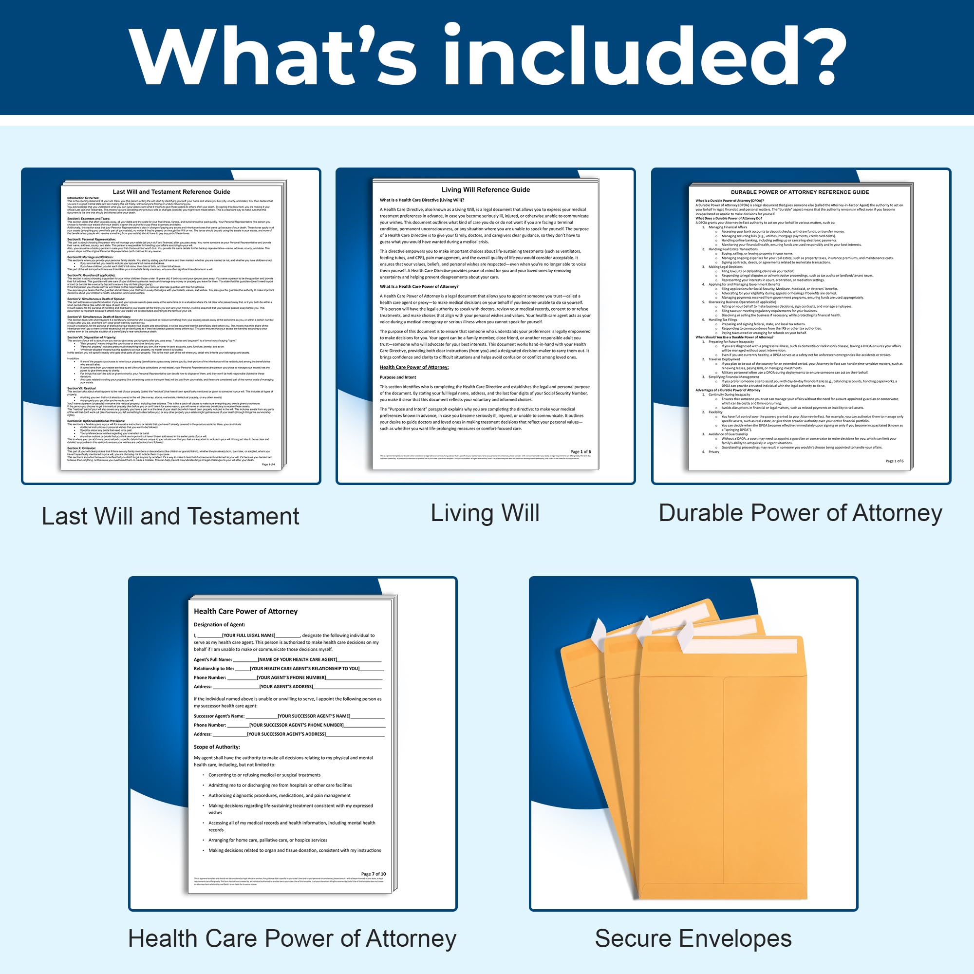 Estate Planning Kit - DIY Will & Legal Forms -2
