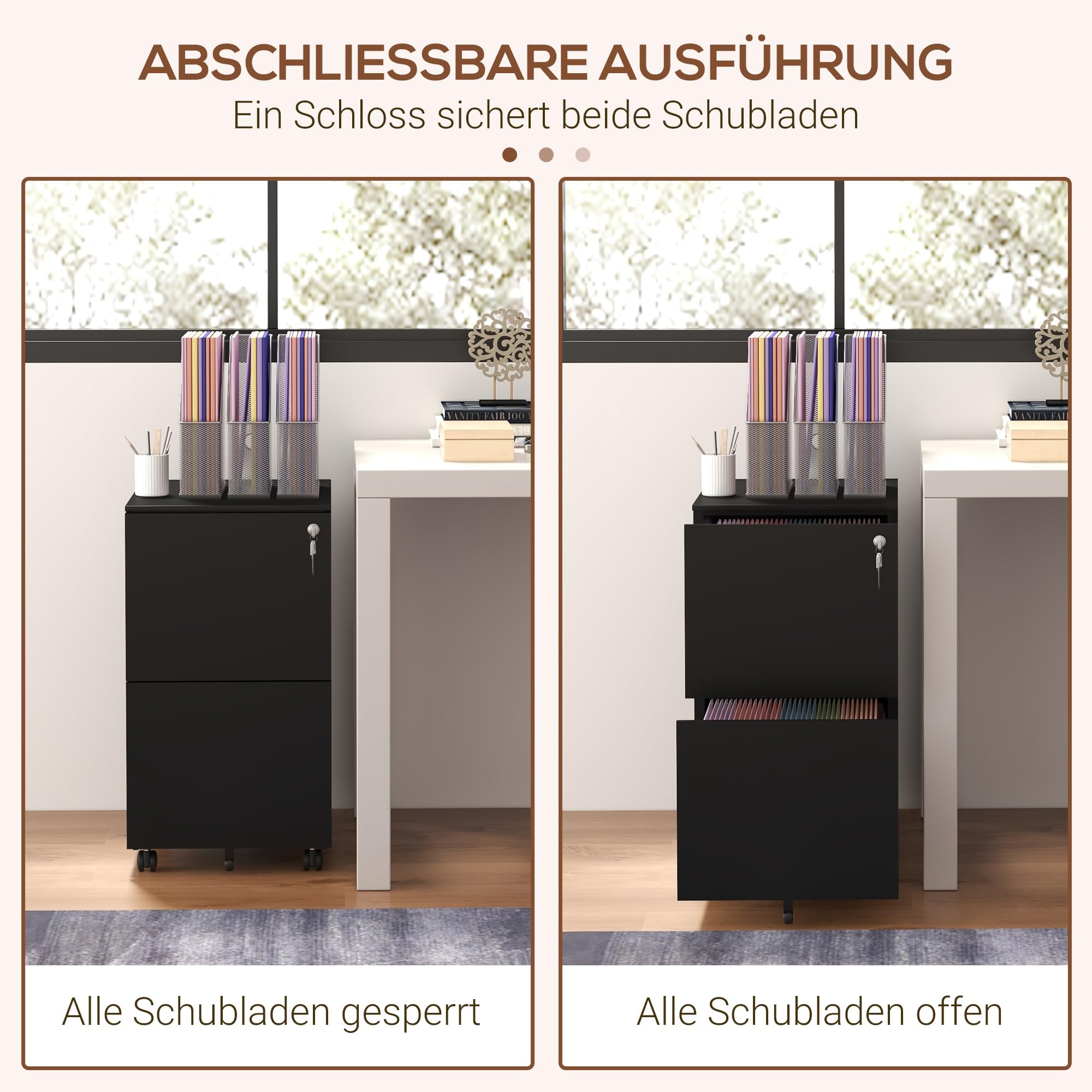 Rollcontainer Mit Schubladensystem Rollcontainer Aktenschrank Bürocontainer Mit Schublade Büroschrank Rollcontainer Mit Schubladen Kaufen