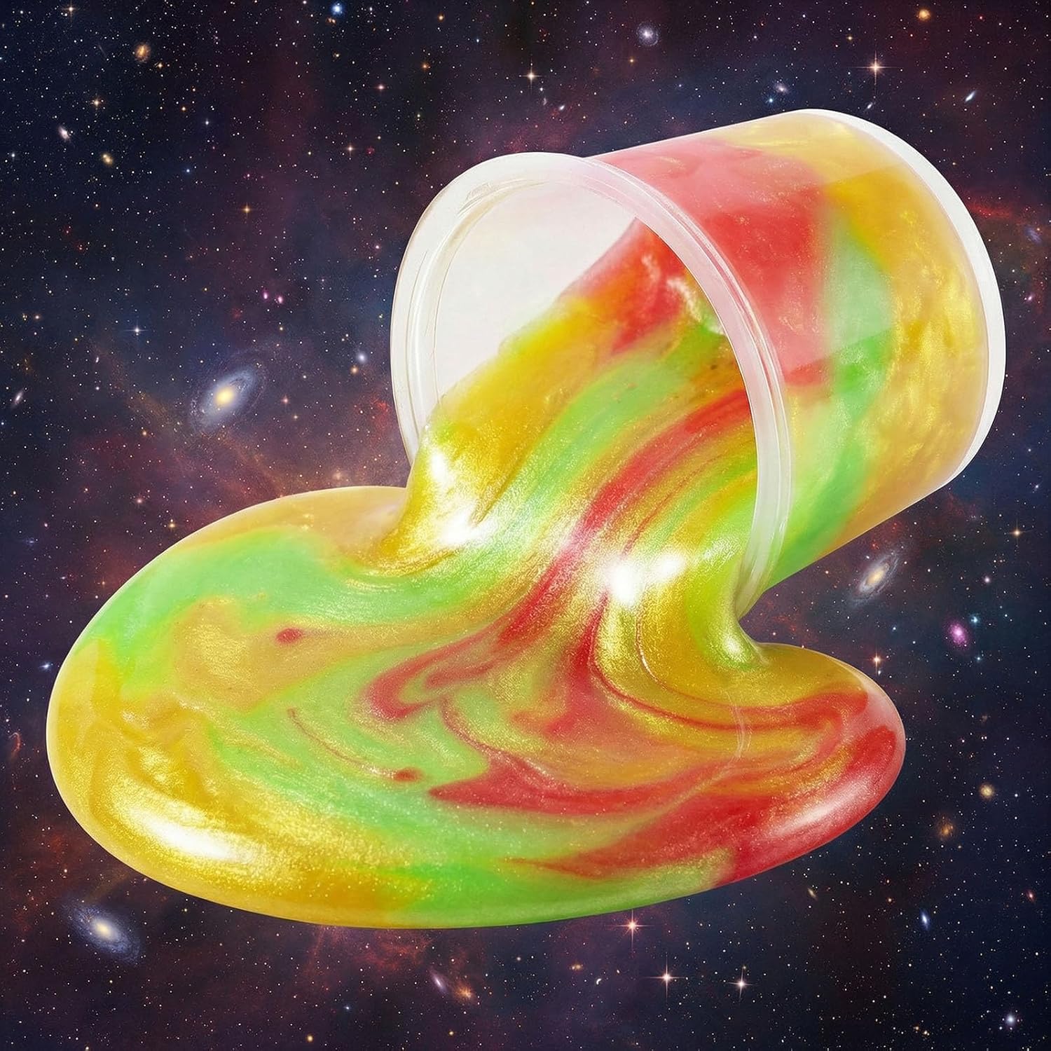 30 Pack Galaxy Slime Kit, Soft Stretchy & Non-Sticky, for Kids Girls and Boys Party Favors, Christmas Easter Birthday Goodie Bag, Bulk DIY Stress Relief Putty Toy