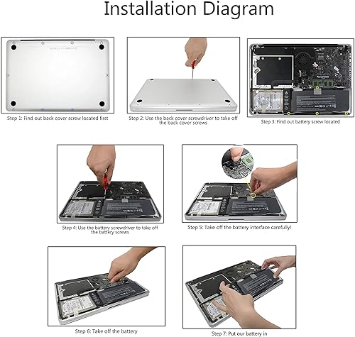 Miniatura 8 de A1321 A1286 - Batería para portátil MacBook Pro de 15 pulgadas (versión media de 2009 y 2010) MB985 MB985LL/A MB986 MB986LL/A MB986J/A MC118