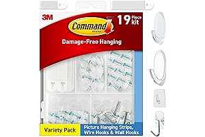 Command Clear Variety Pack for Easy Wall Hanging