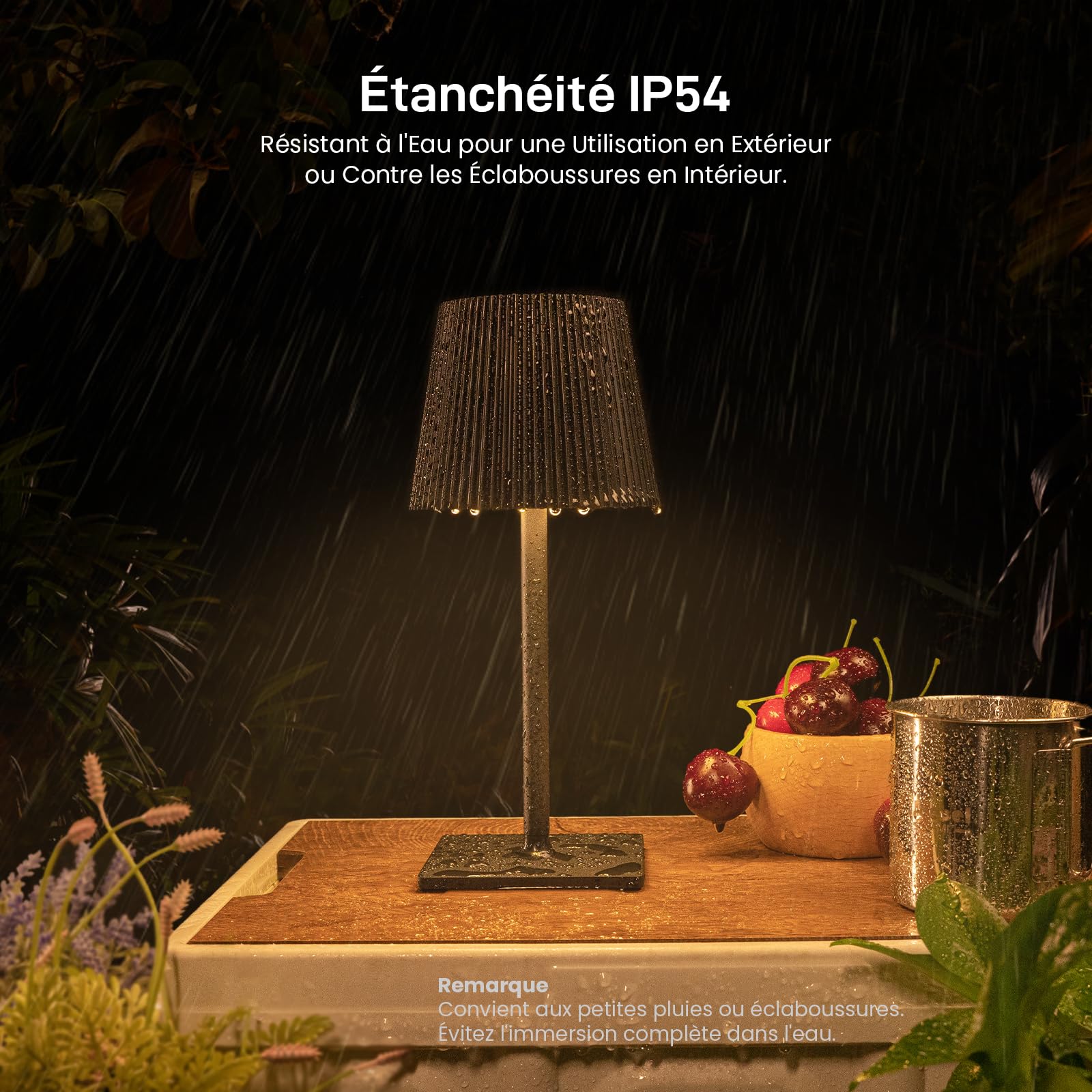 Lampe De Bouteille LED Jeebel RGB - Sans Fil 5200mAh - Contrôle Tactile - IP54 - Pour Ambiance Intérieur/Extérieur