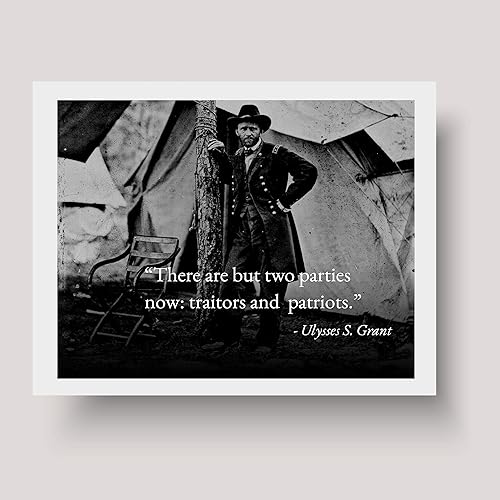 Miniatura 7 de There Are Two Parties - Ulysses Grant Inspirational Patriotic Wall Decor Poster, This Motivational Wall Art Is Ideal For Home Decor, Bedroom Decor,