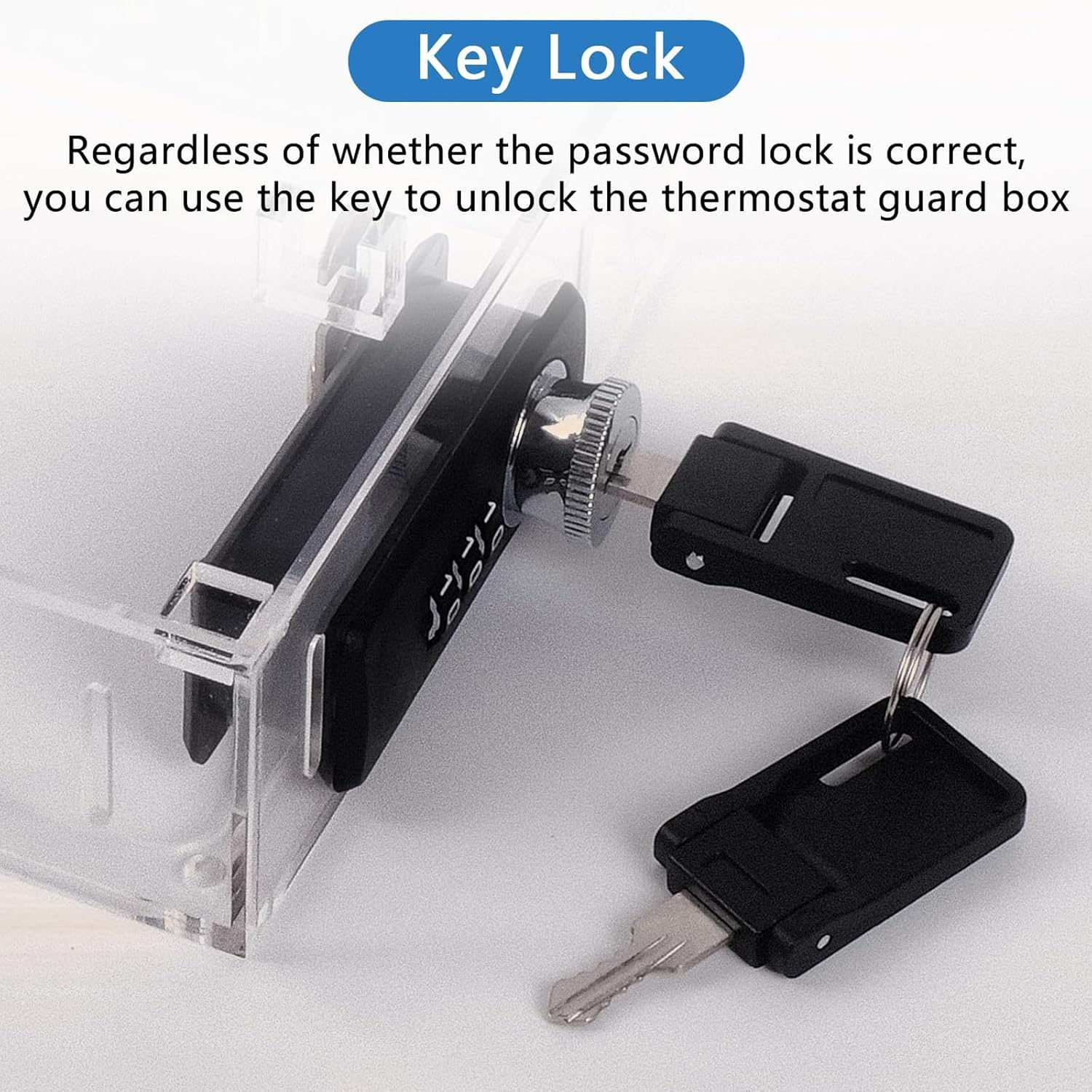 Temperature Controller Box Acrylic Cover Diaphanous Protective Enclosure for Home Office Public Use