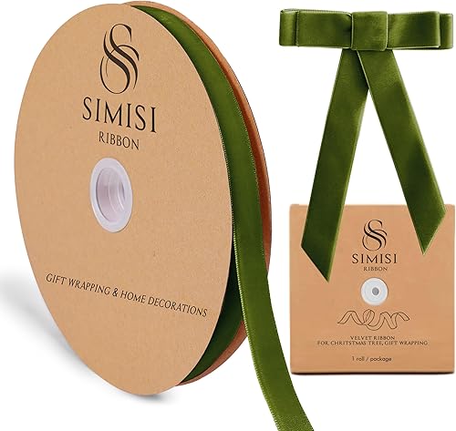 Miniatura 71 de Cinta de terciopelo rosa de 5/8 pulgadas, 25 yardas para árbol de Navidad, envoltura de regalos, ramo de flores, decoraciones de corona, fabricación