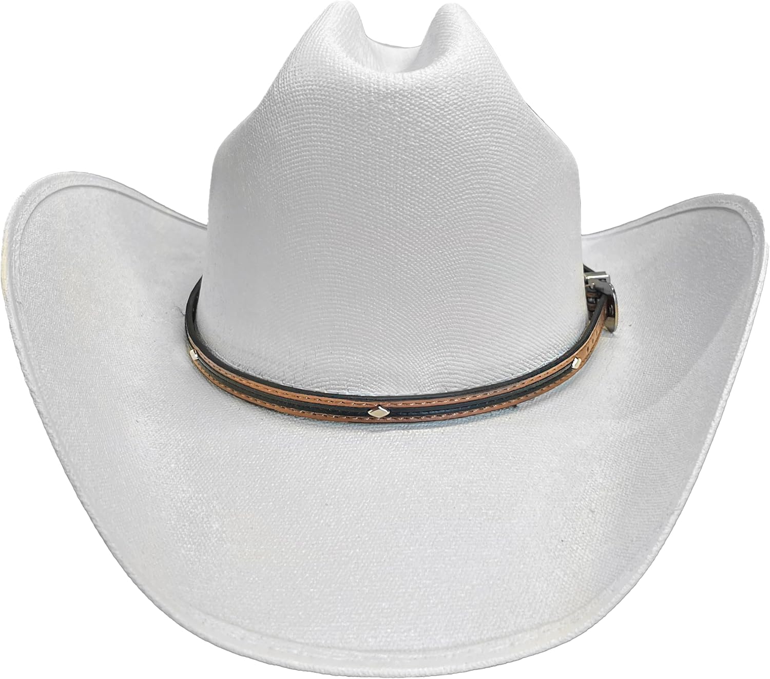 Western Hat Band, Tan with Contrast Inlay - Image 2