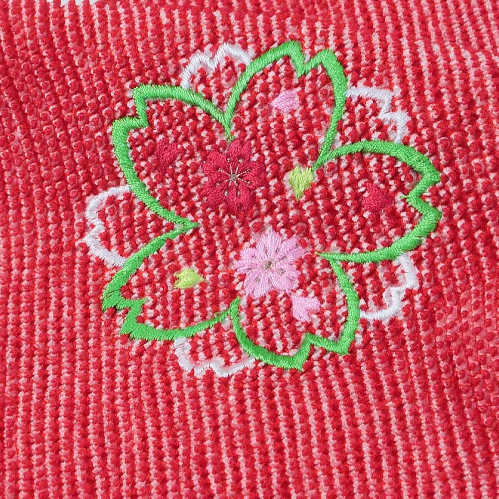 ［6652］振袖 4点セット 成人式 卒業式 鹿の子絞り 刺繍 正絹 着物 袷 暈し染め正絹振袖 赤 ピンク 刺繍 成人式 振り袖 卒業式 フル