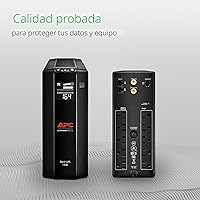 Vista 8 de APC Back-UPS Pro 1500VA UPS Respaldo de batería y protector contra sobretensiones, fuente de alimentación de batería de respaldo BX1500M